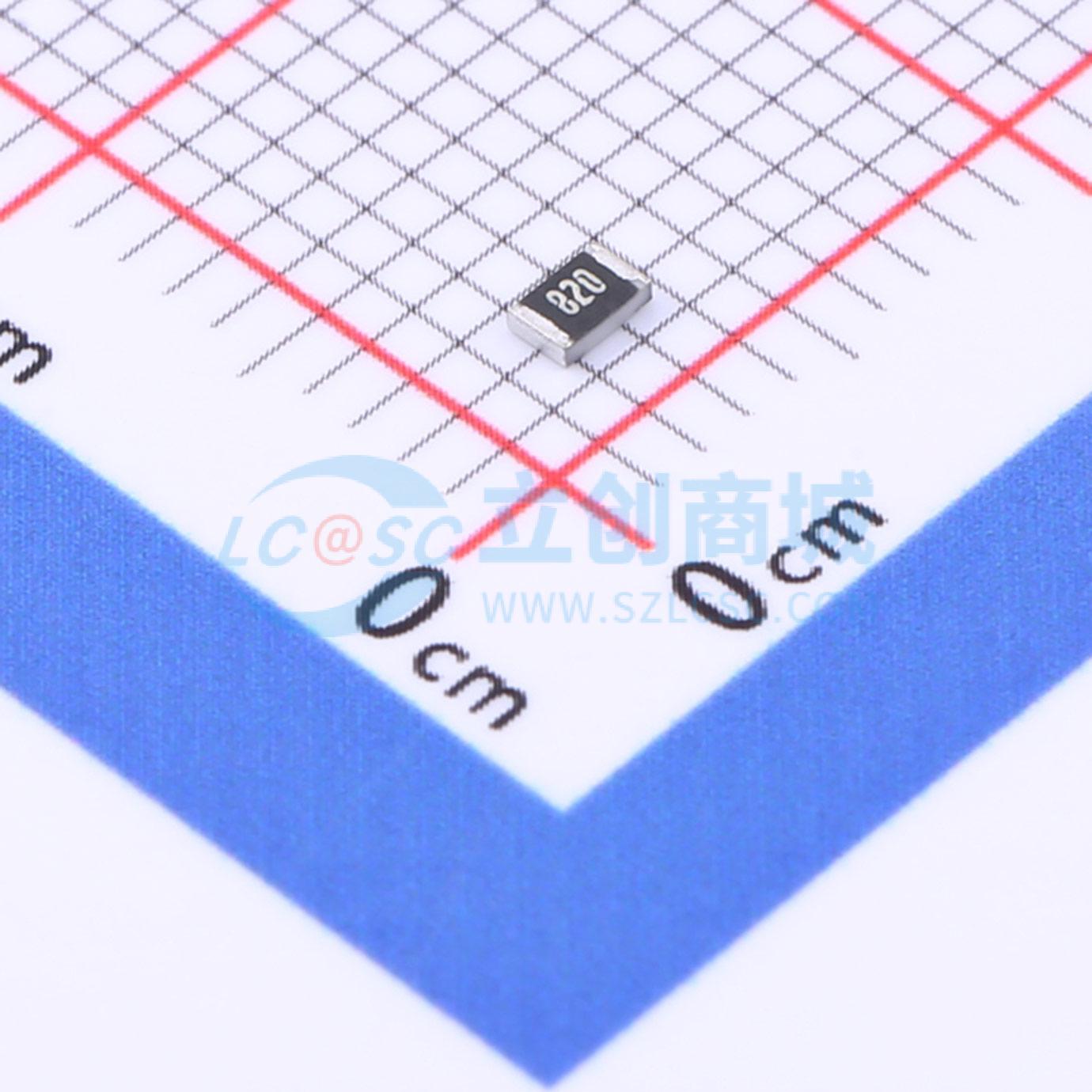 点击查看大图 0805 ±5% 82Ω实物图