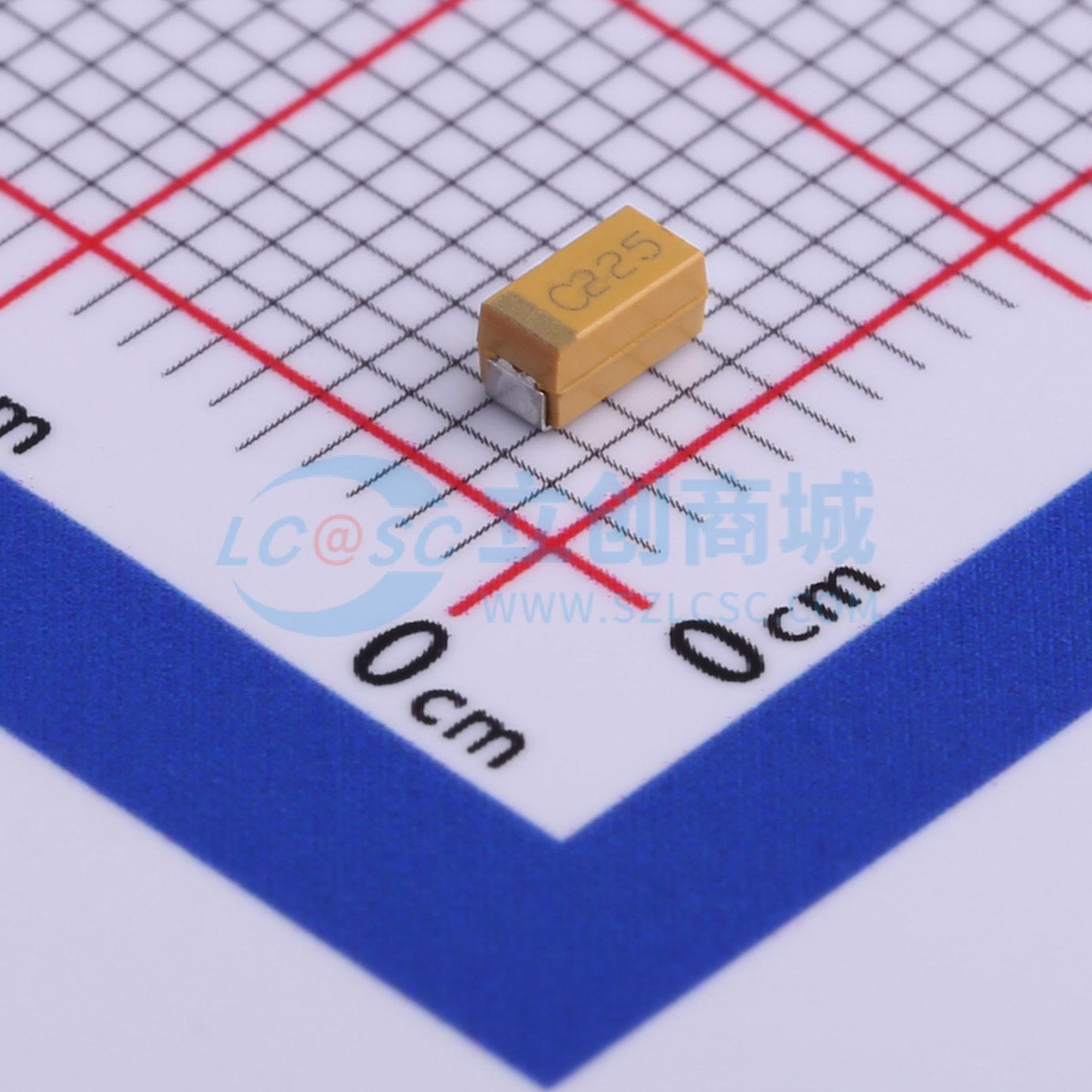 CA45-A-16V-2.2uF-K实物图