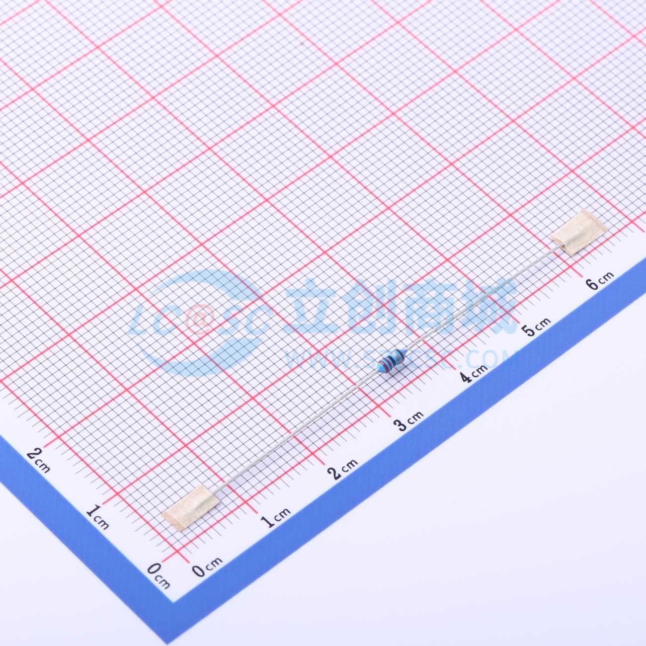 点击查看大图 MF1/8W-22Ω±1%-ST52实物图