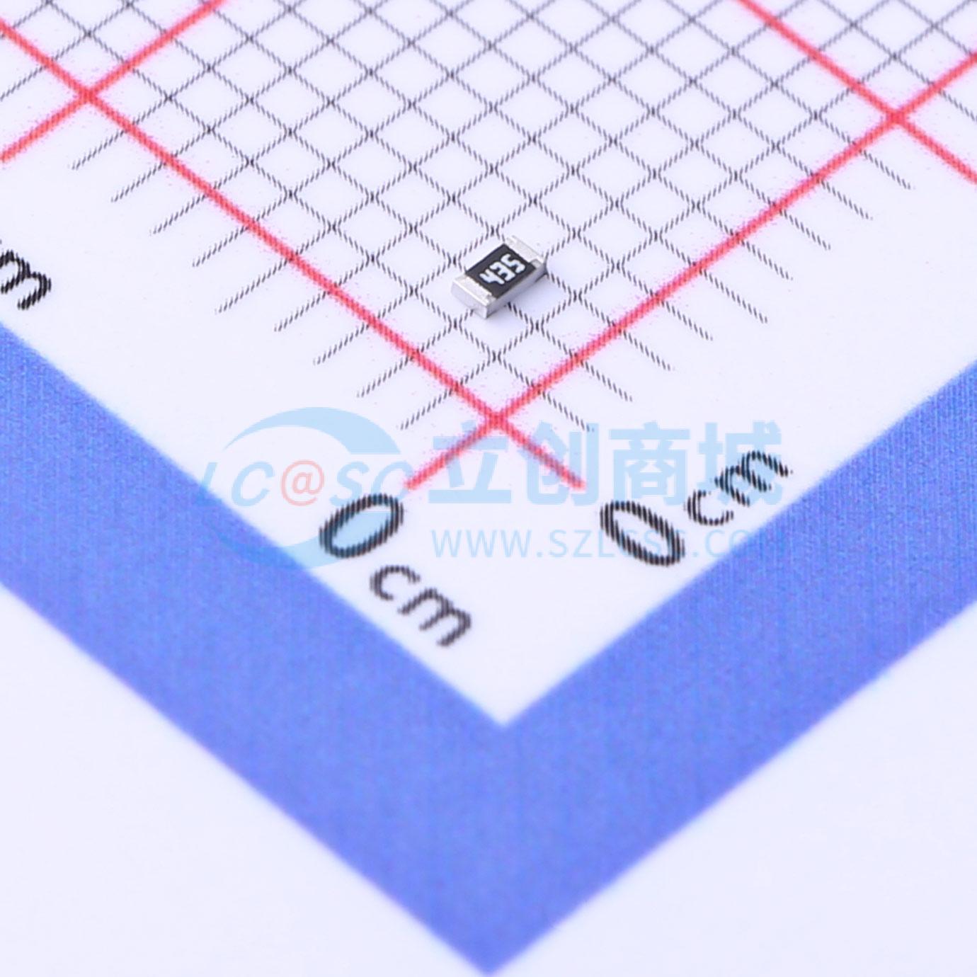 点击查看大图 FRC0603J435 TS实物图