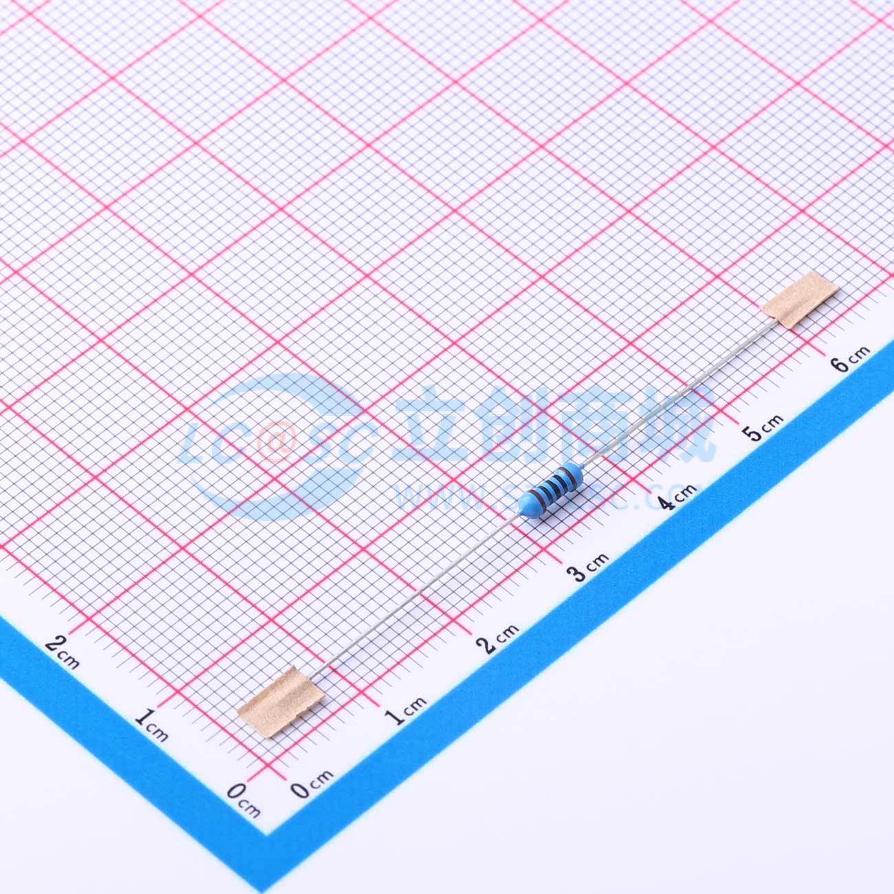 点击查看大图 MF1/4W-100Ω±1%-OT52实物图