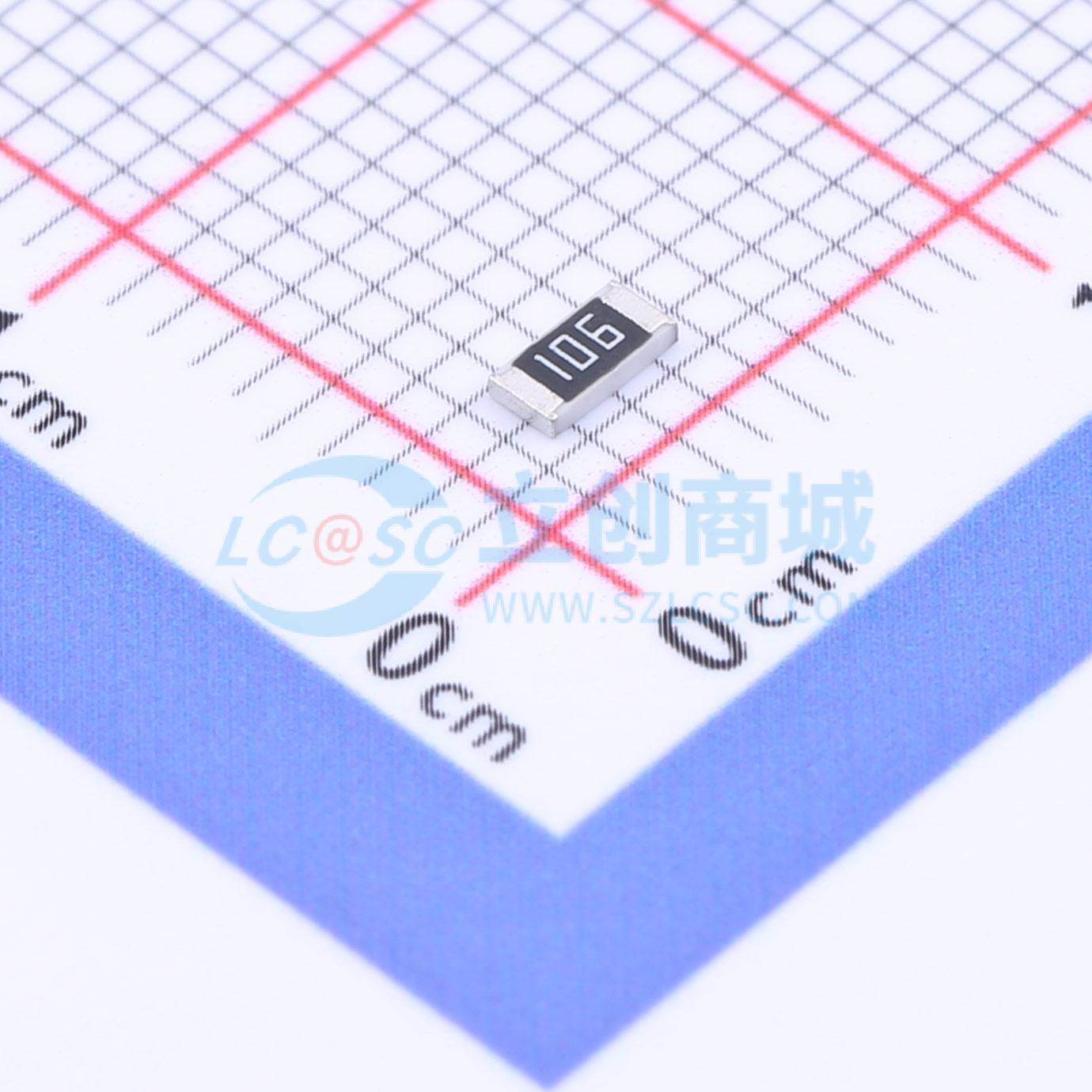 点击查看大图 FRC1206J106 TS实物图