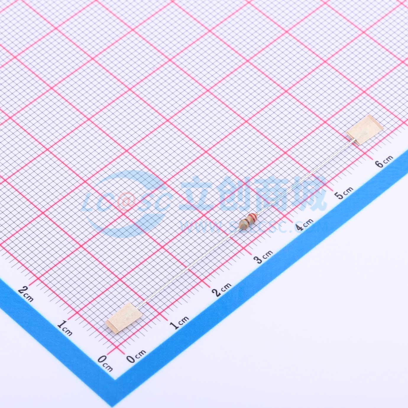 点击查看大图 CR1/8W-220Ω±5%-ST52实物图