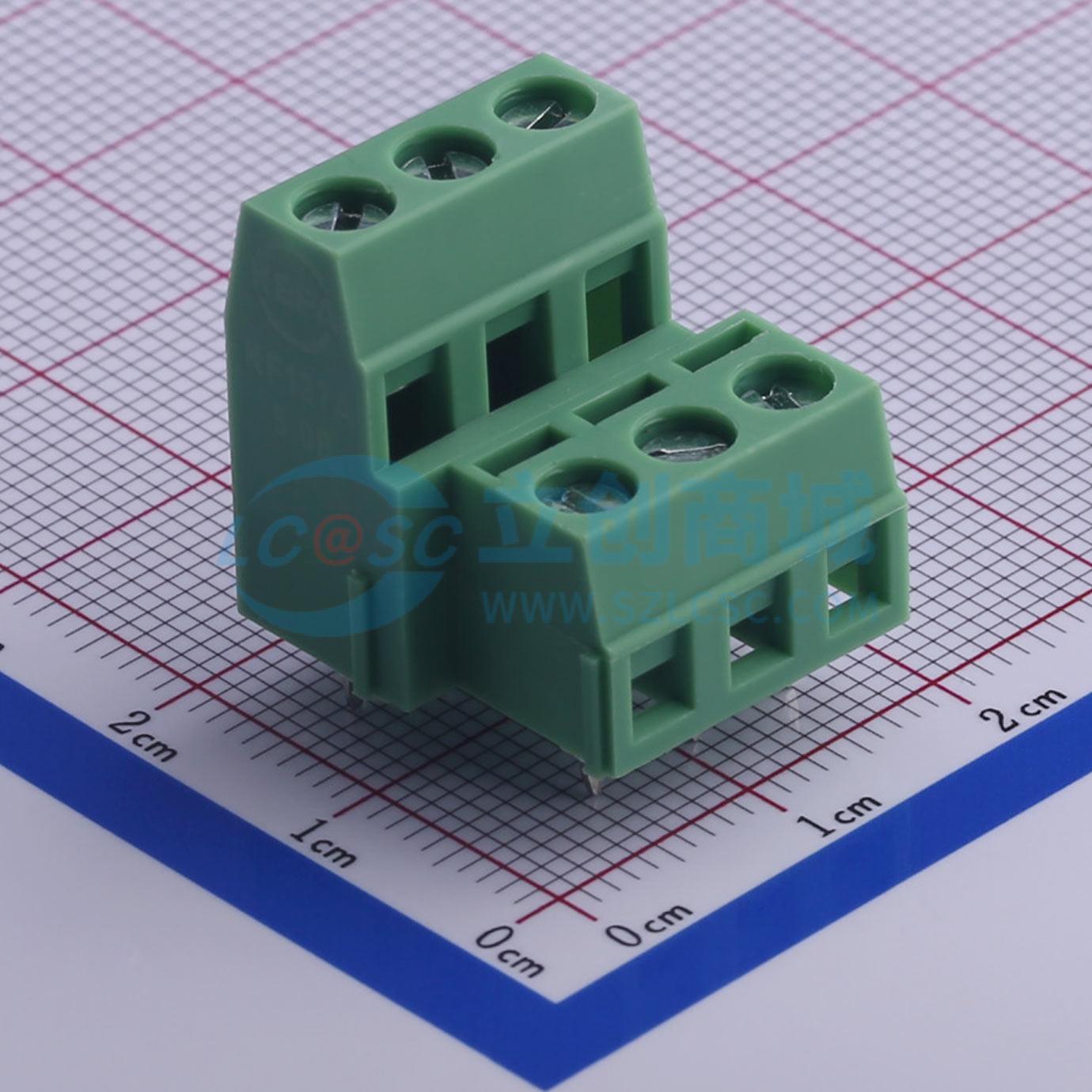 点击查看大图 KF127A-5.08-2*3P实物图