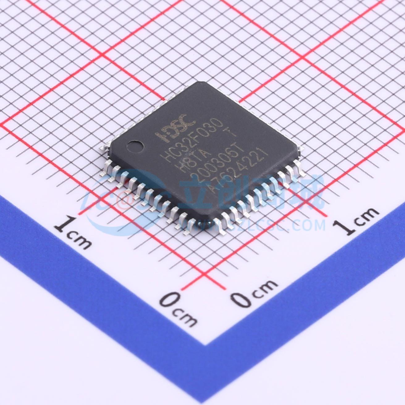 点击查看大图 HC32F030H8TA-LQ44实物图