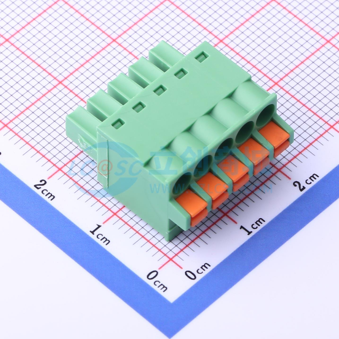 点击查看大图 DB2EKD-3.81-5P-GN实物图
