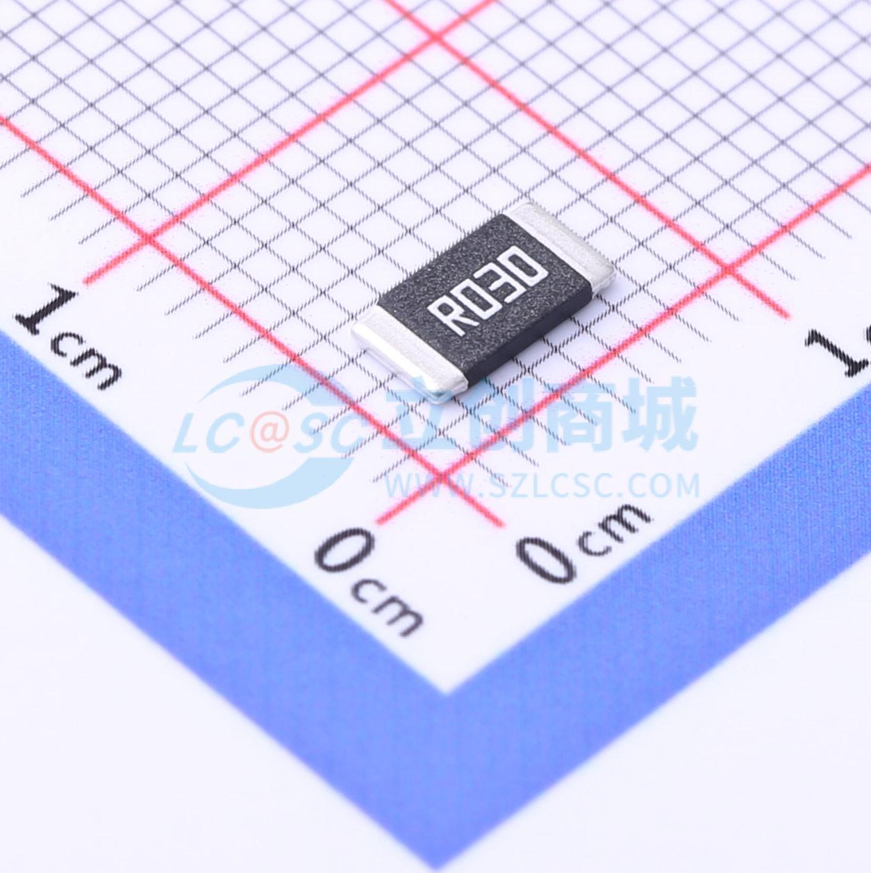 HoJLR2512-2W-30mR-1%-75ppm实物图