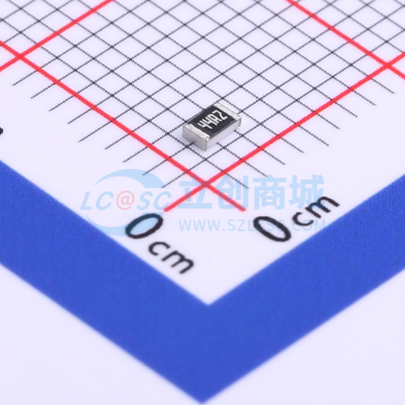 点击查看大图 RC0805FR-0744R2L实物图