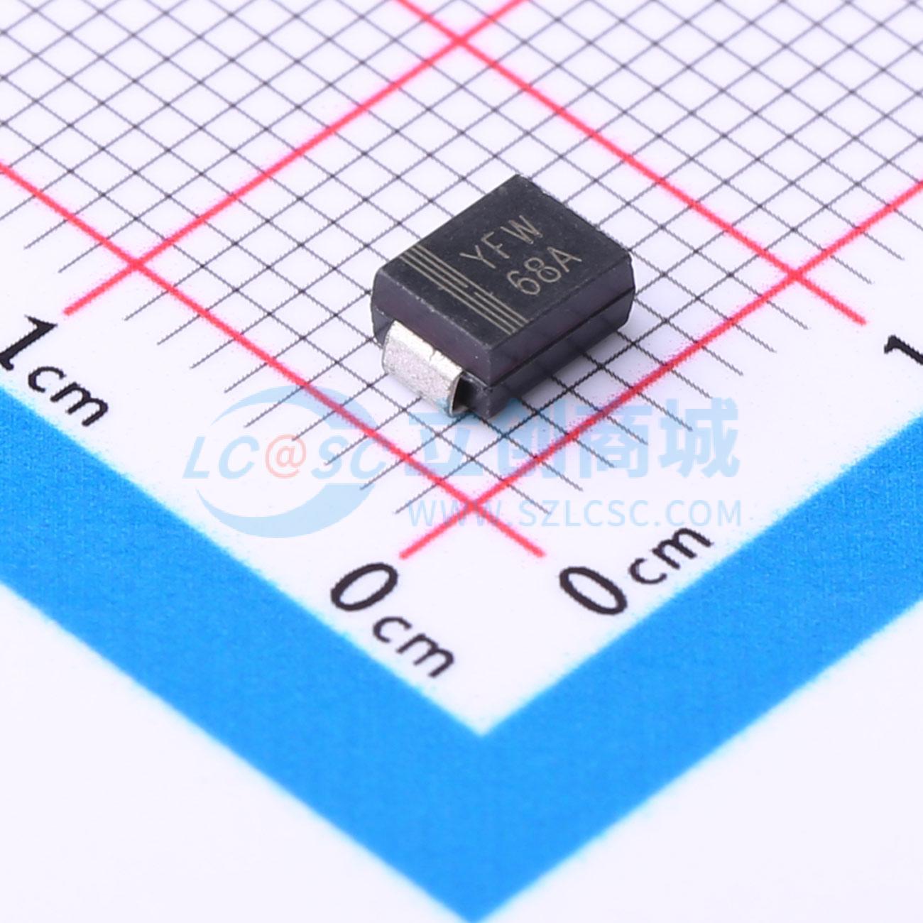 点击查看大图 SMBJ68A实物图