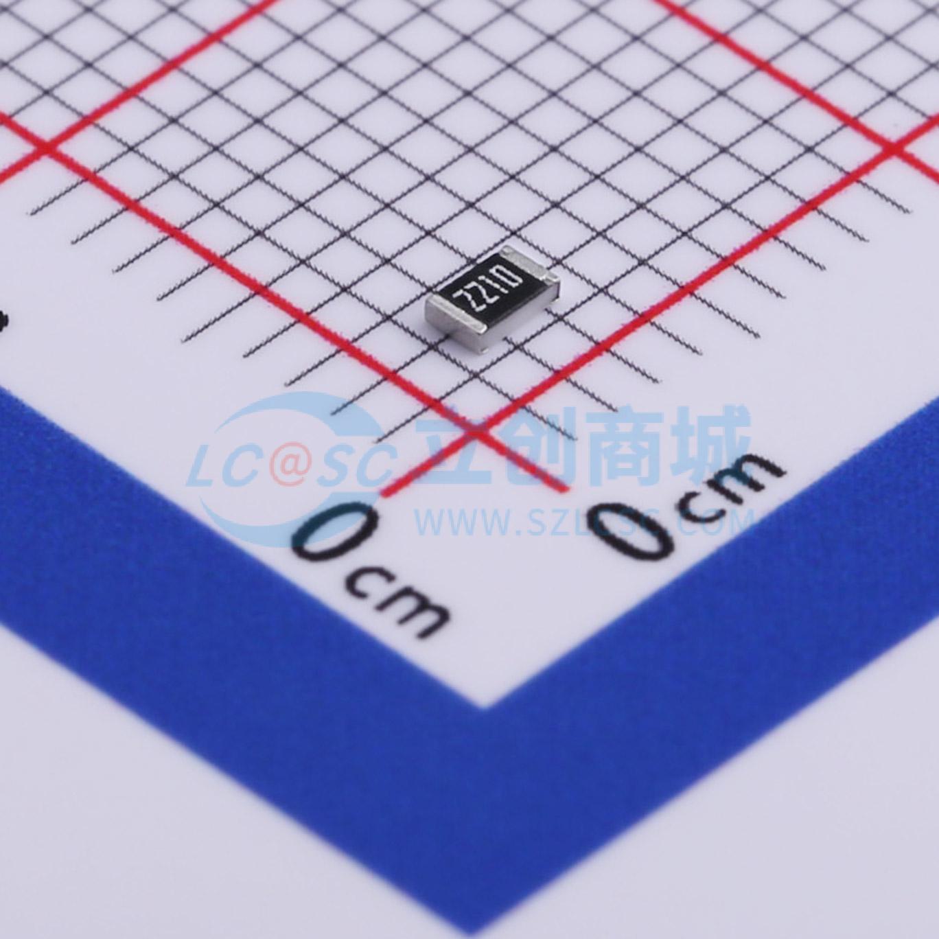 点击查看大图 RC0805FR-07221RL实物图