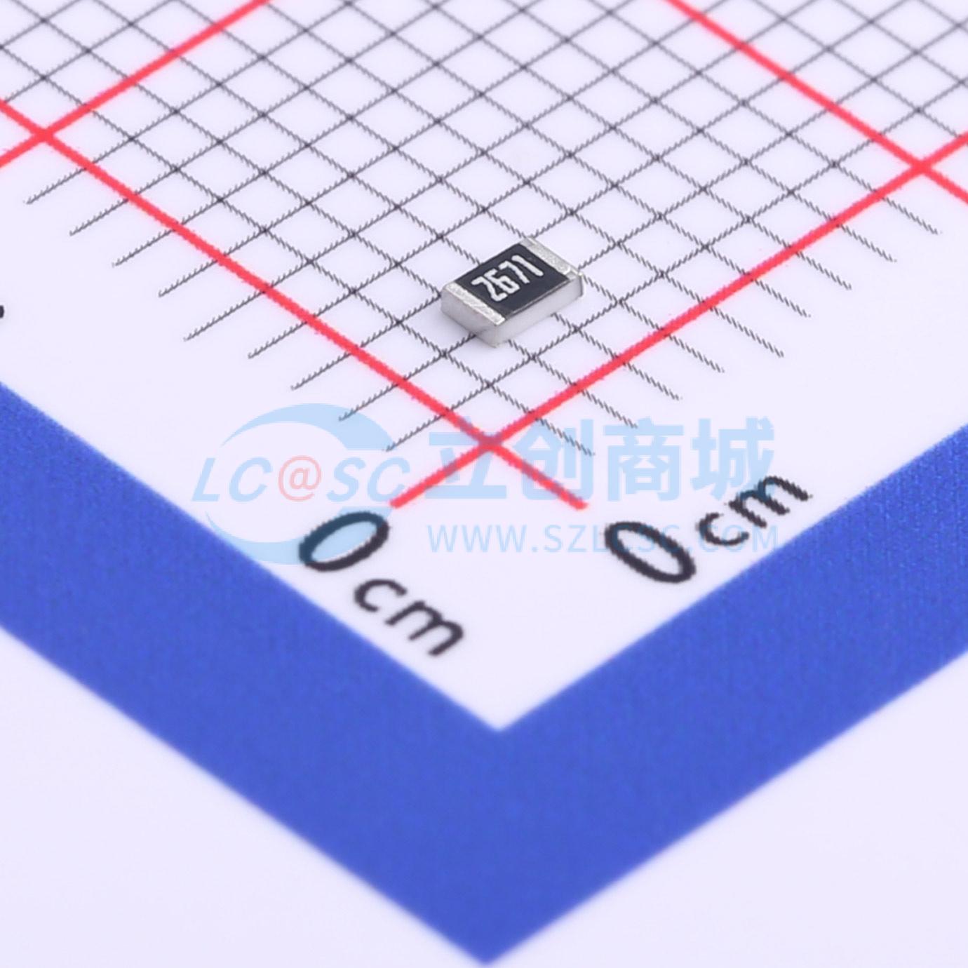 点击查看大图 RC0805FR-072K67L实物图
