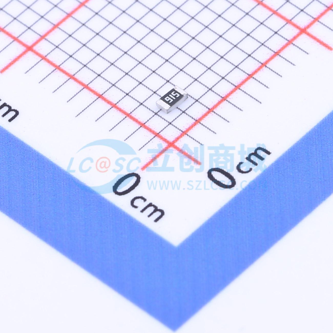 点击查看大图 FRC0603J915 TS实物图