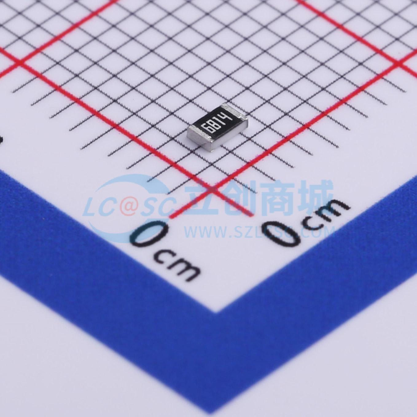 点击查看大图 RC0805FR-076M81L实物图