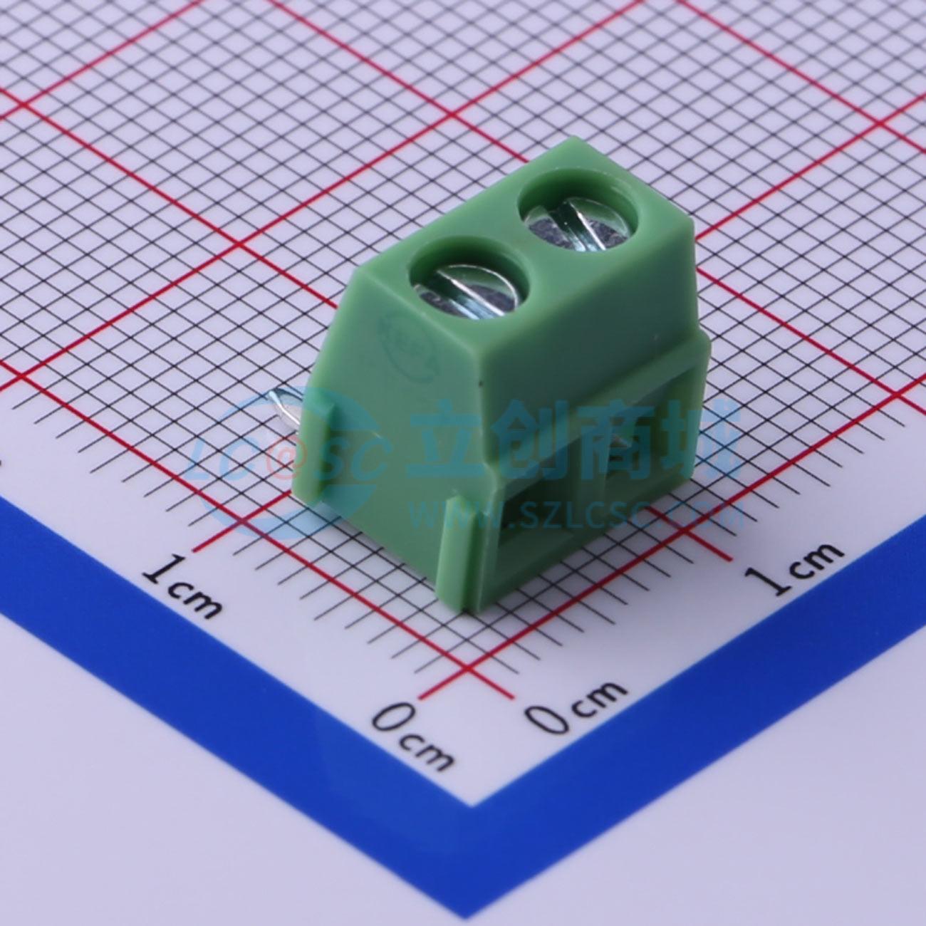 点击查看大图 KF127R-5.0-2P实物图