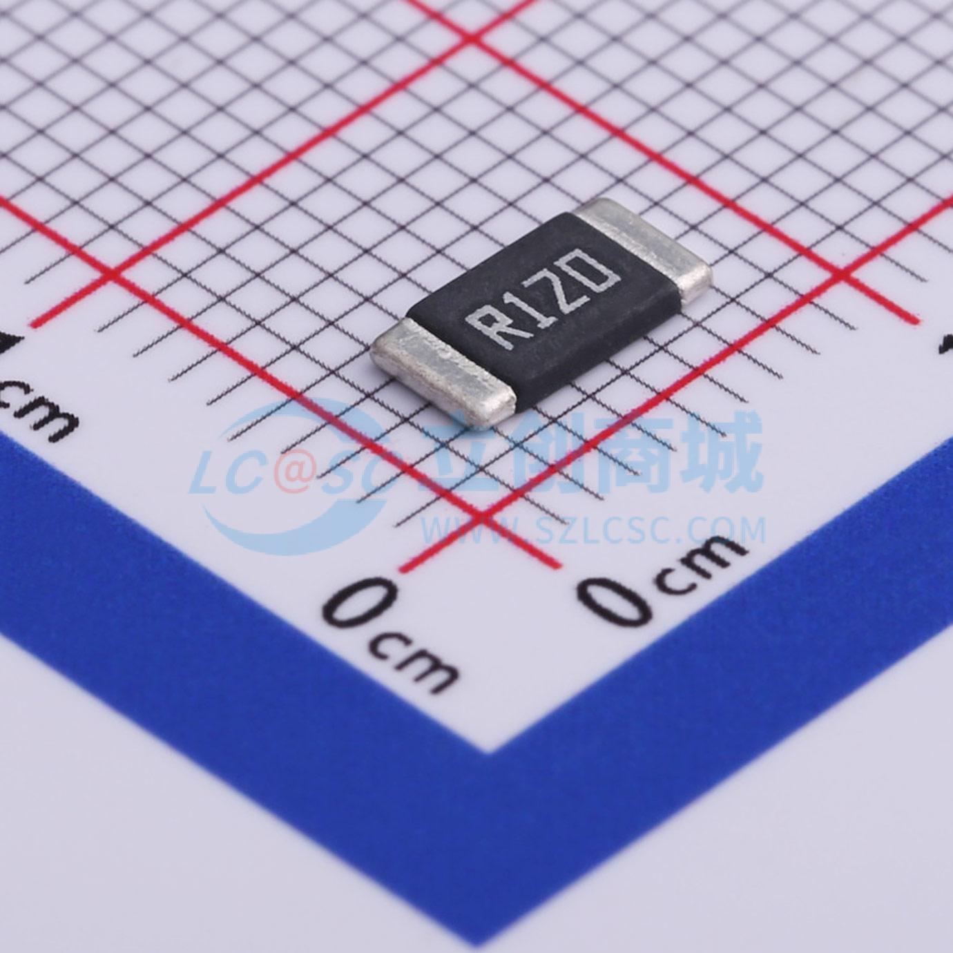 点击查看大图 HoLR2512-120mR-1%-75ppm实物图