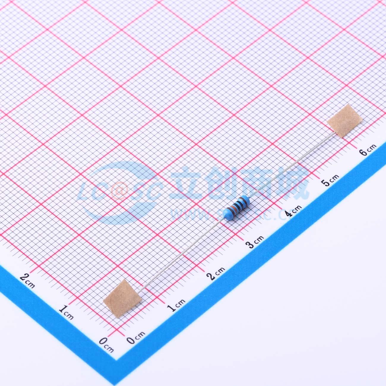 点击查看大图 MF1/4W-100K±1%-OT52实物图