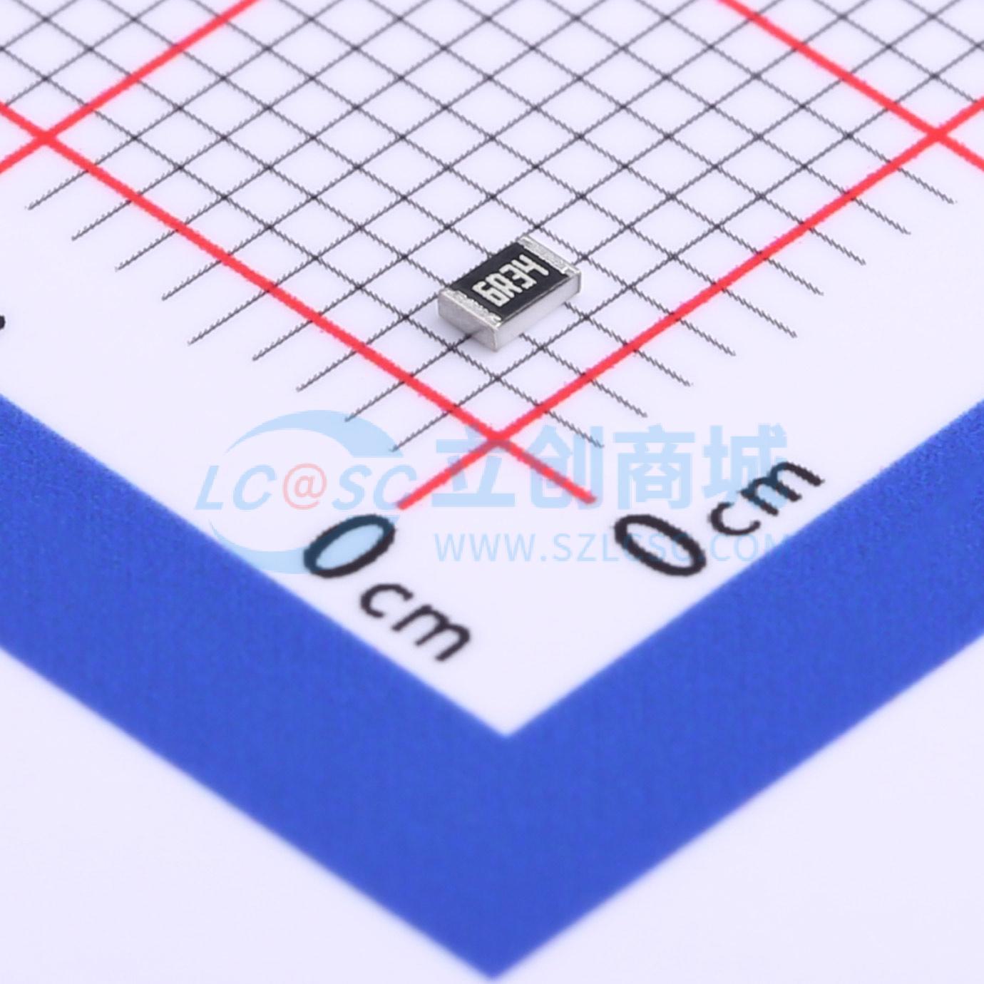 点击查看大图 RC0805FR-076R34L实物图