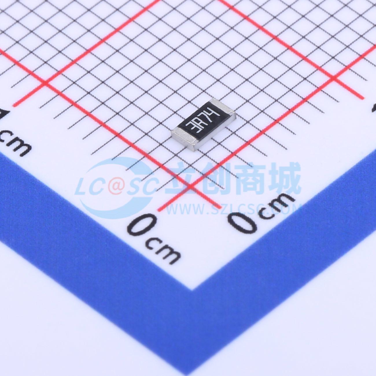 点击查看大图 RC1206FR-073R74L实物图