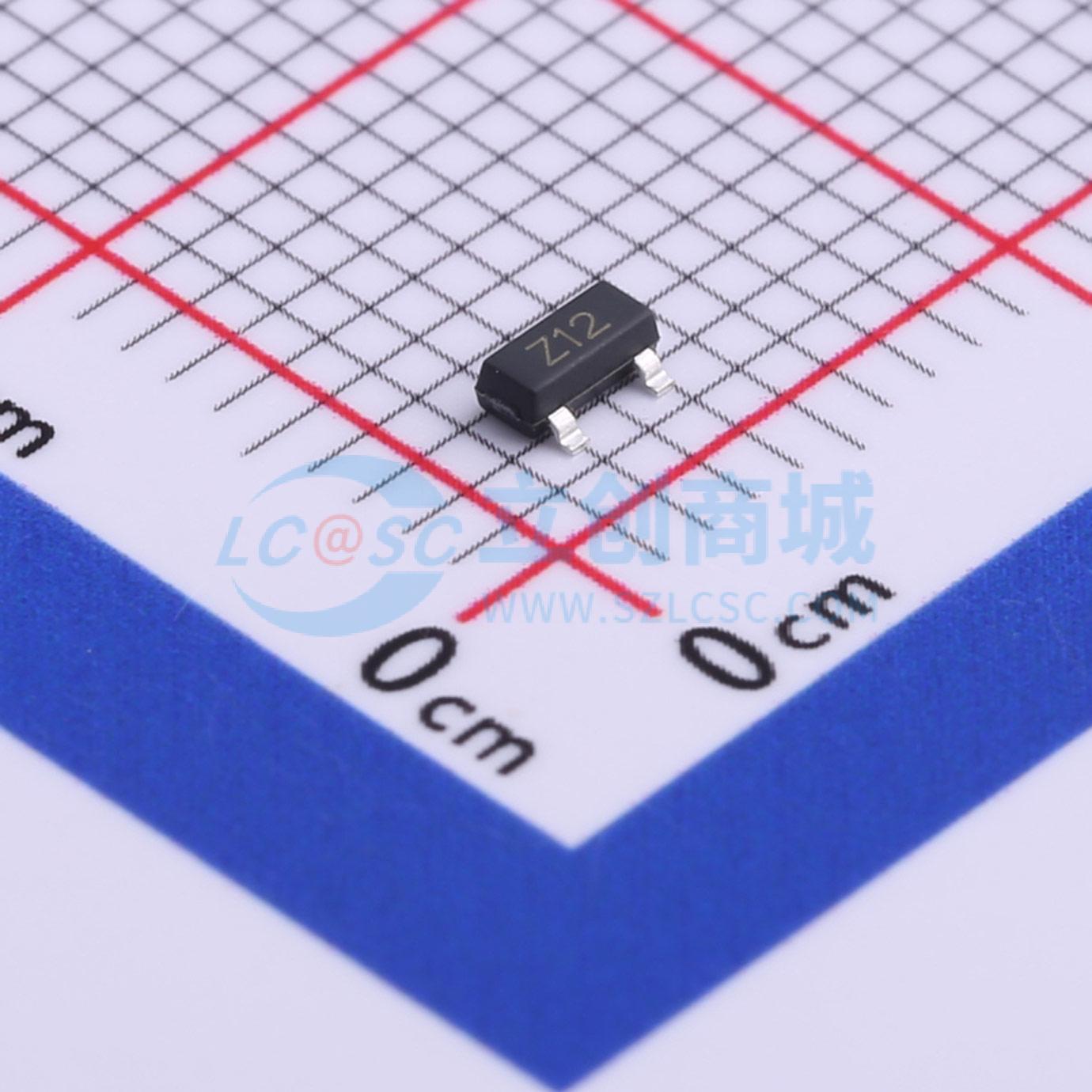 点击查看大图 BZX84C2V7实物图