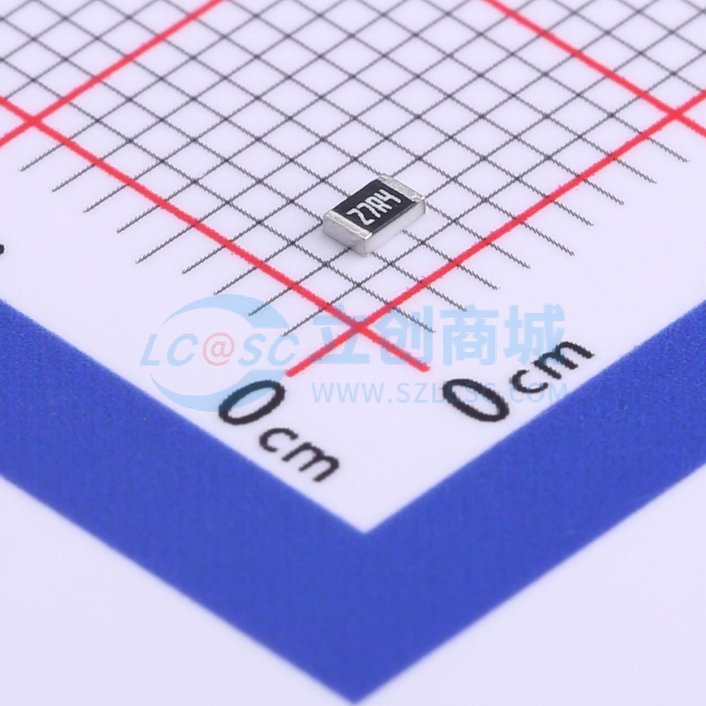 点击查看大图 RC0805FR-0727R4L实物图