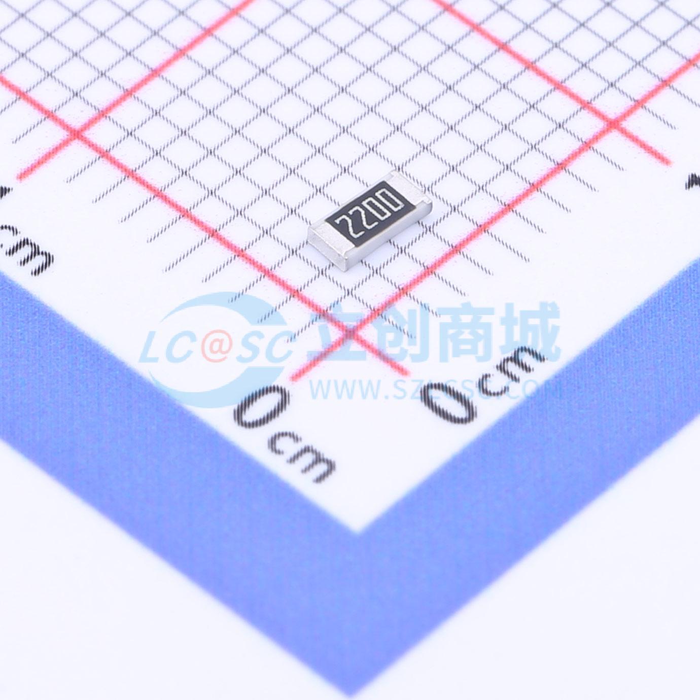 点击查看大图 FRC1206F2200TS实物图