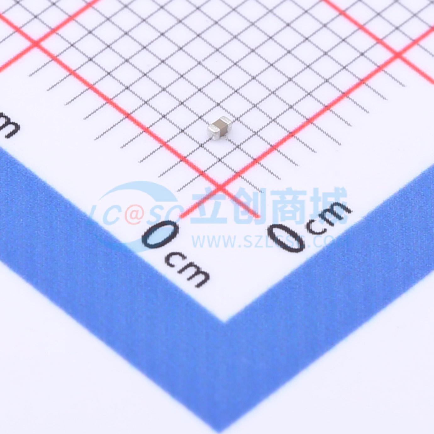 点击查看大图 TCC0402X5R105M6R3AT实物图