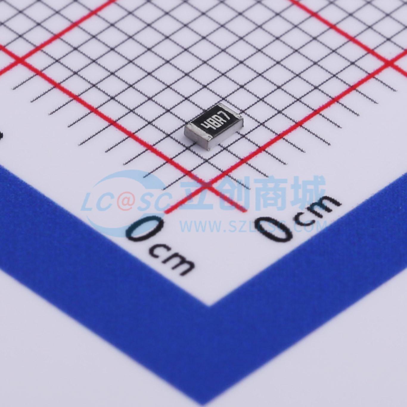 点击查看大图 RC0805FR-0748R7L实物图