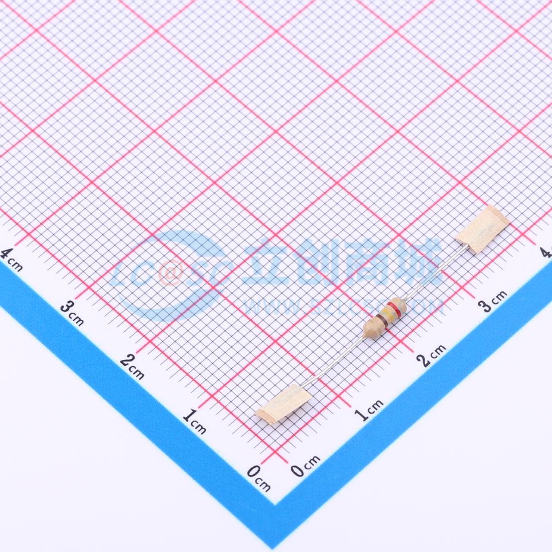 点击查看大图 CR1/4W-240Ω±5%-ST26实物图