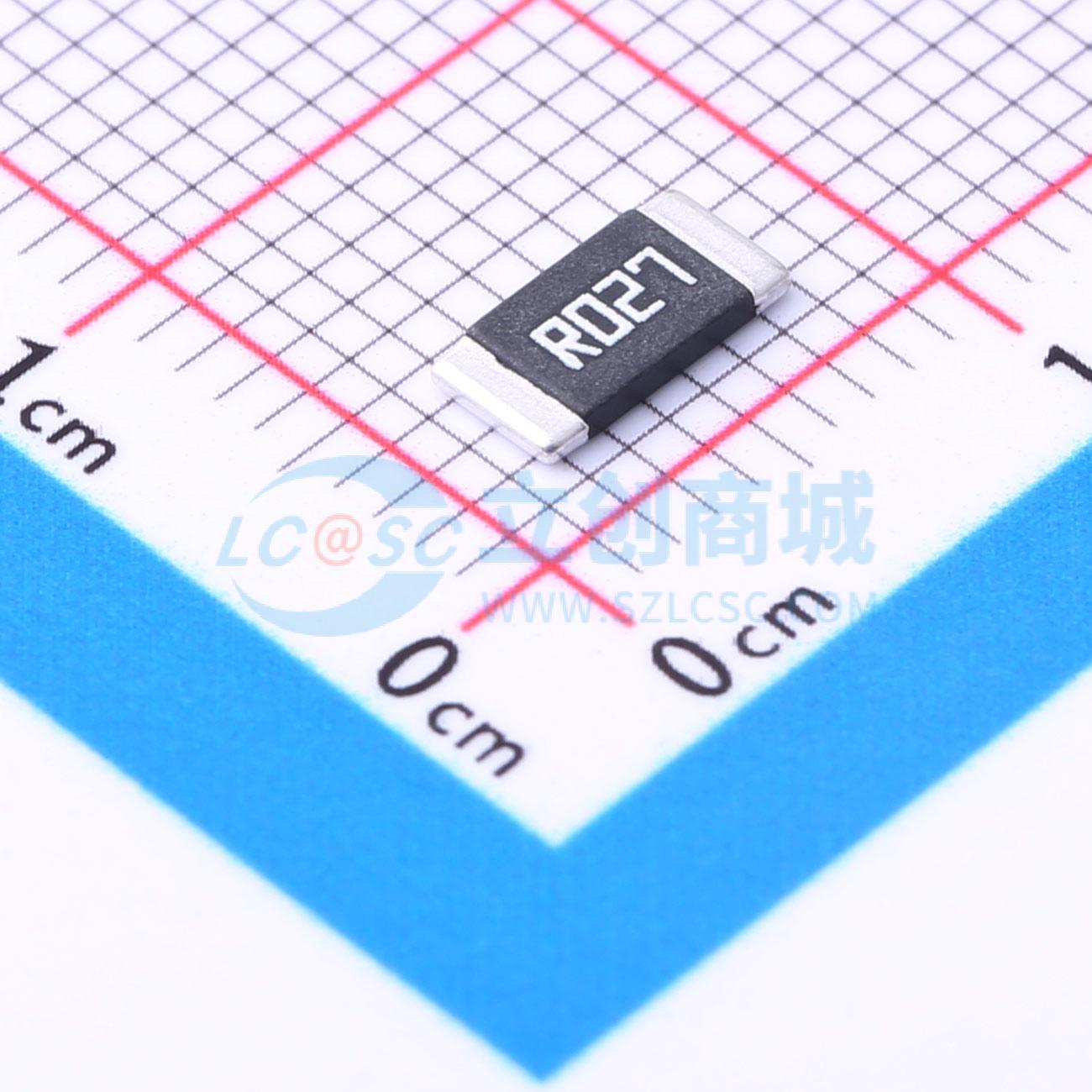 点击查看大图 HoJLR2512-3W-27mR-1%实物图