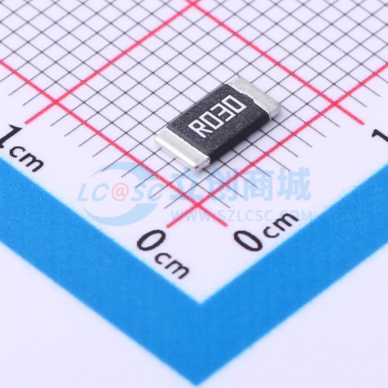 HoJLR2512-3W-30mR-1%实物图