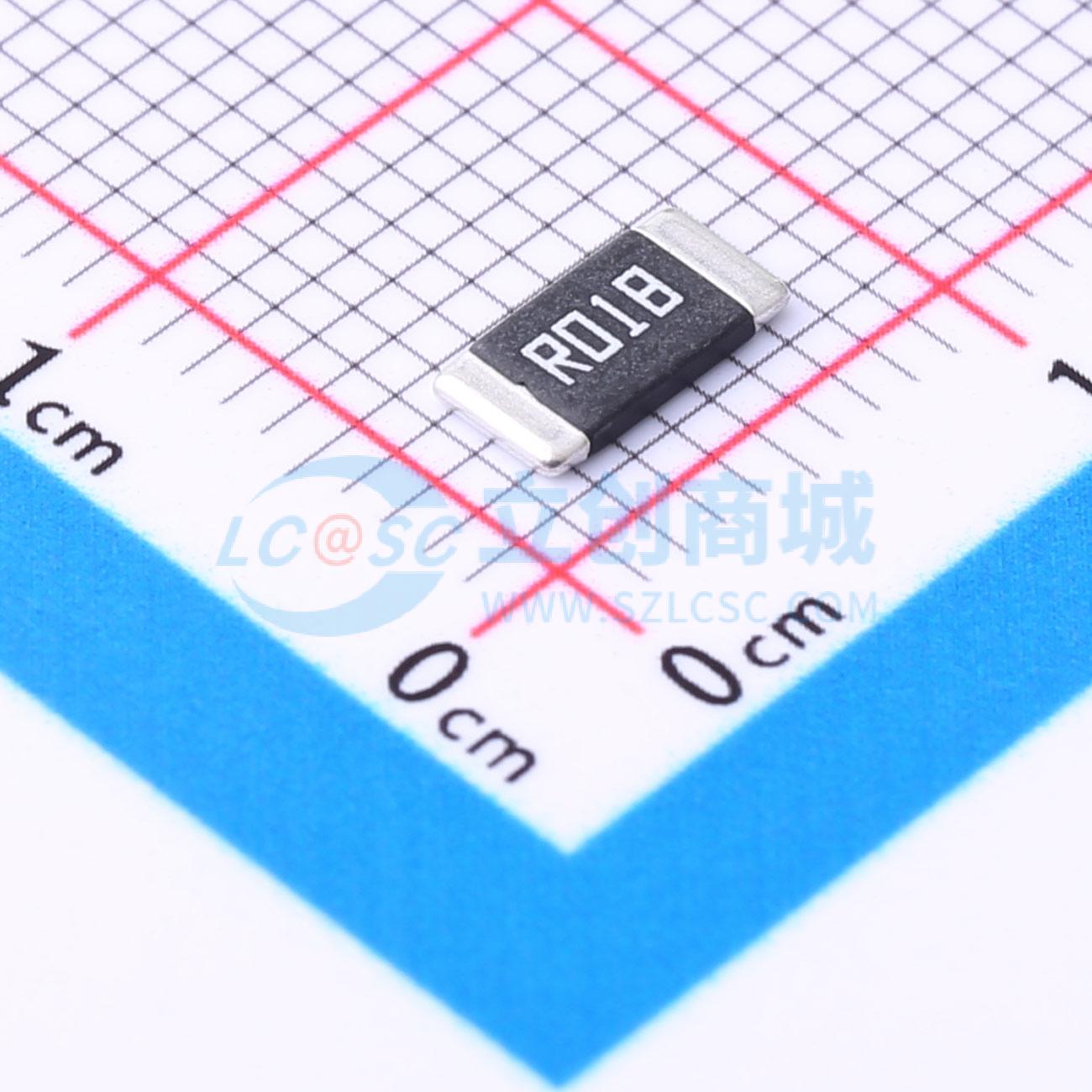 点击查看大图 HoJLR2512-3W-18mR-1%实物图