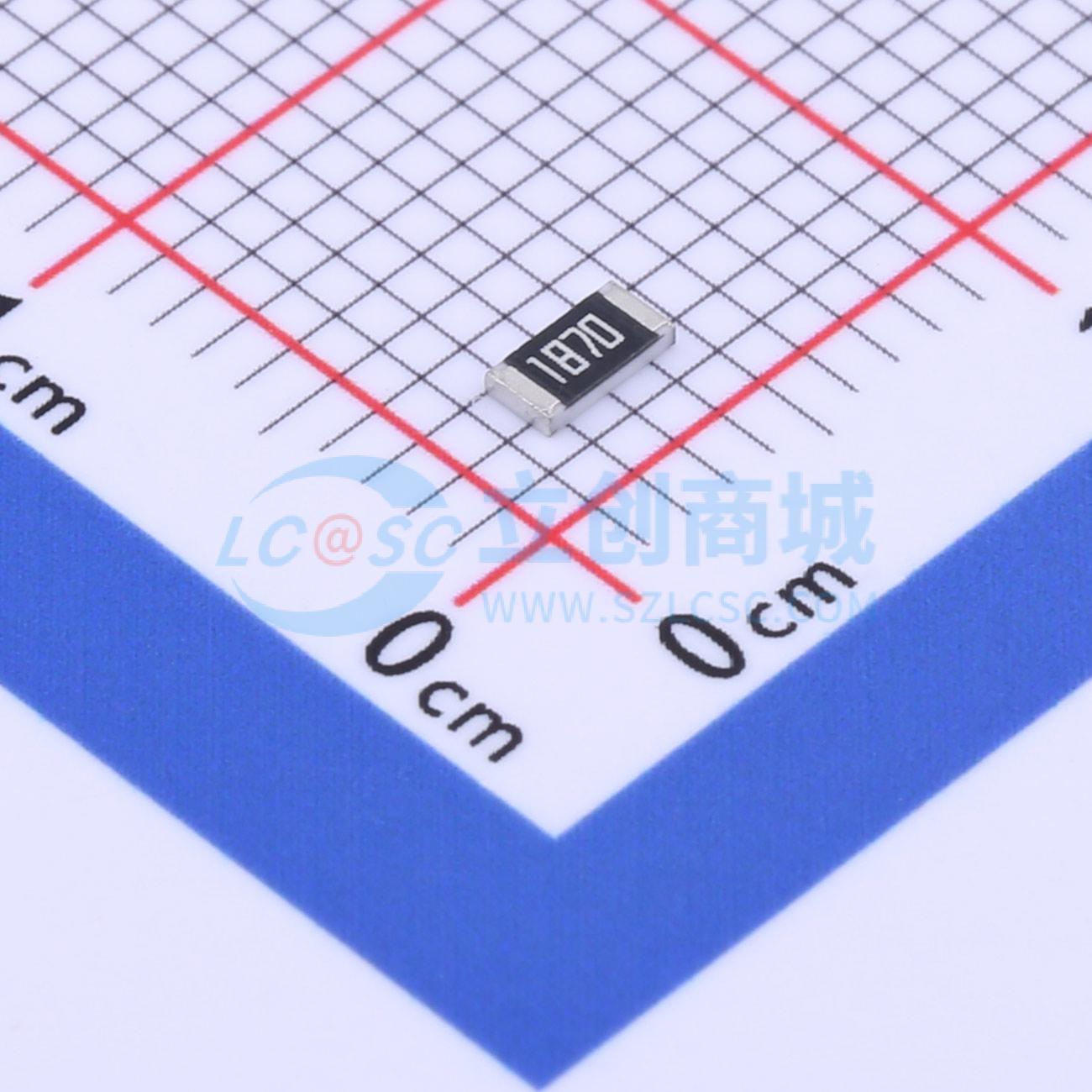 点击查看大图 RC1206FR-07187RL实物图