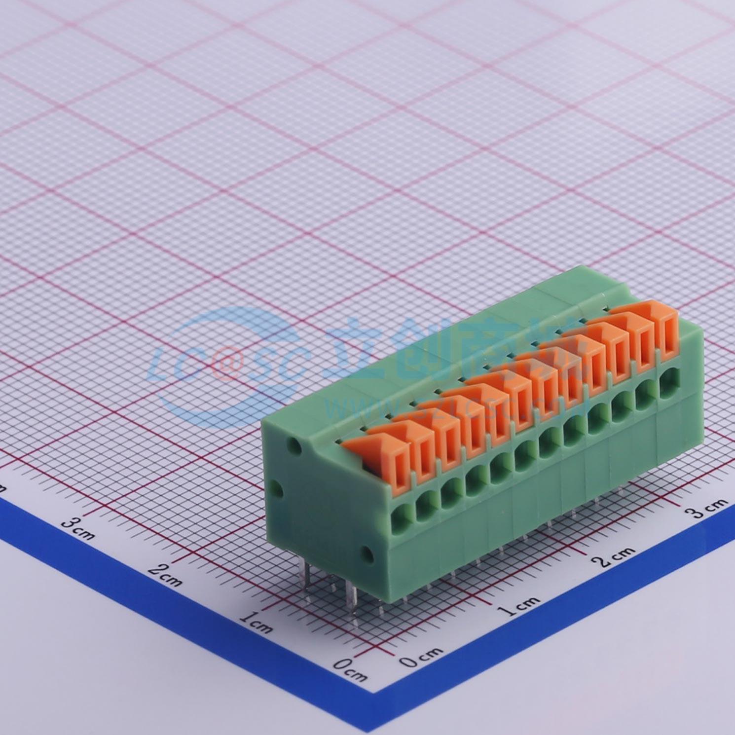 点击查看大图 KF141R-2.54-12P实物图