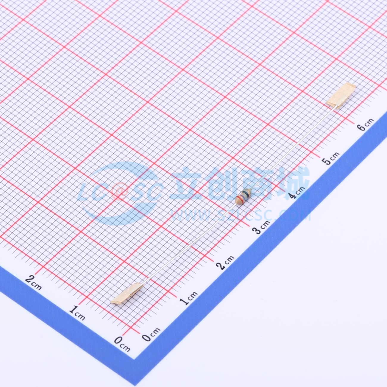点击查看大图 CR1/8W-27Ω±5%-ST52实物图