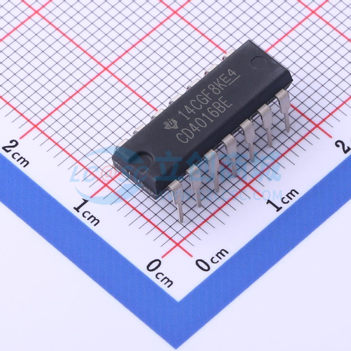 点击查看大图 CD4016BE实物图