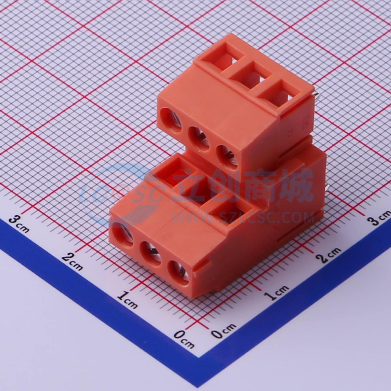 点击查看大图 DB128A-5.0-2*3P-OG-S实物图