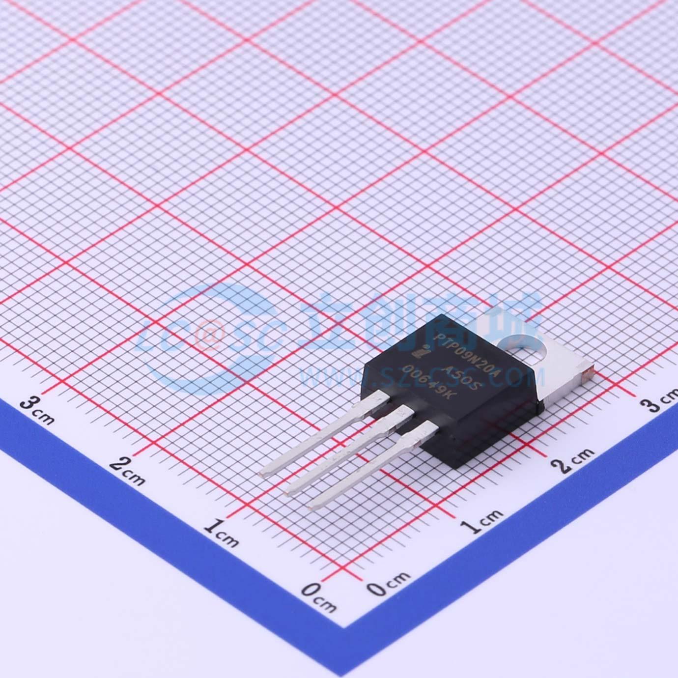点击查看大图 PTP09N20A实物图