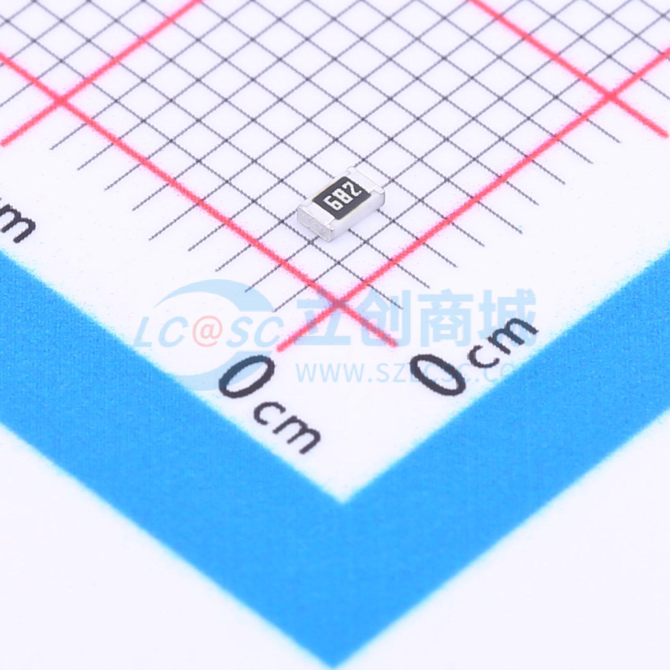 点击查看大图 FRC0805J682 TS实物图