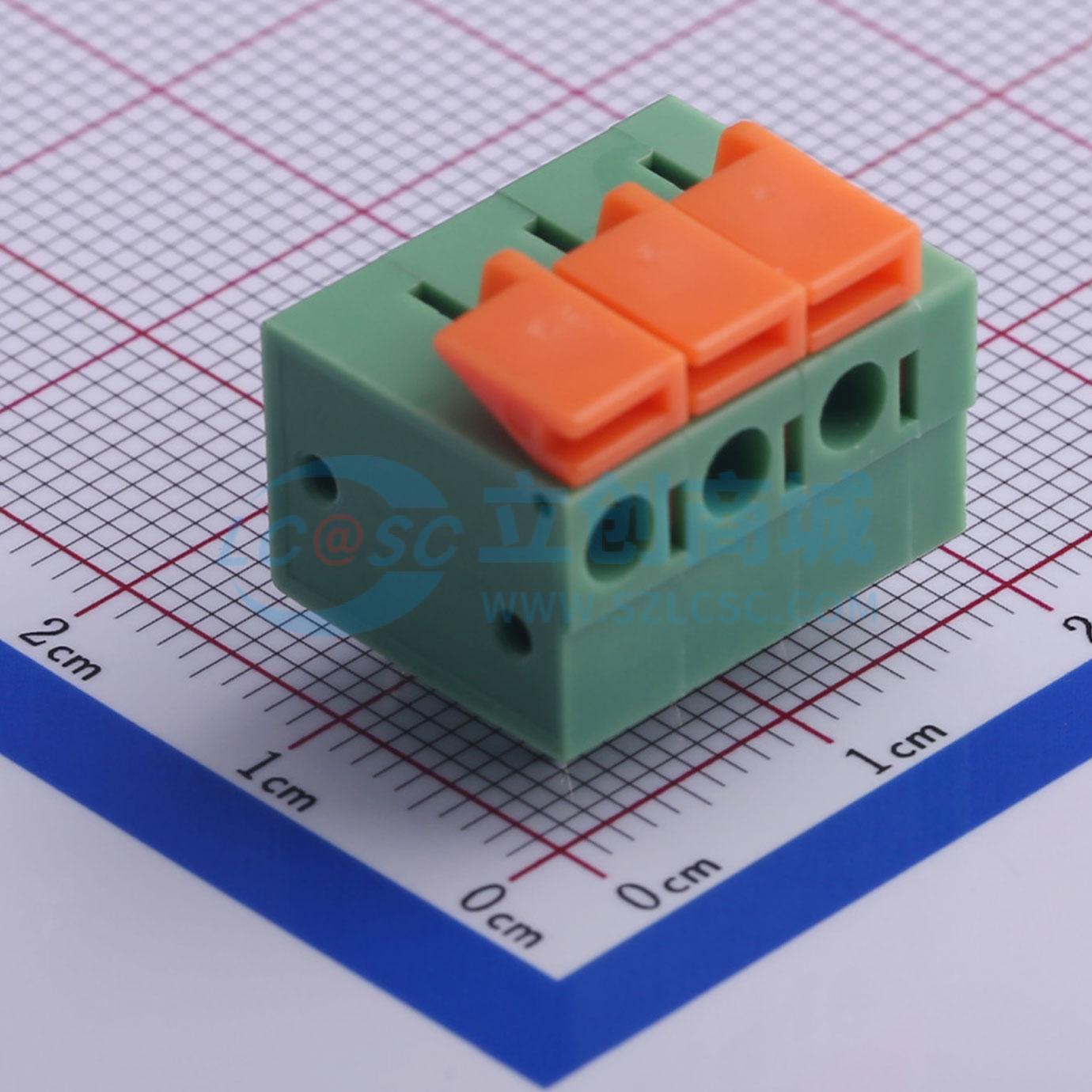 点击查看大图 KF142R-5.08-3P实物图