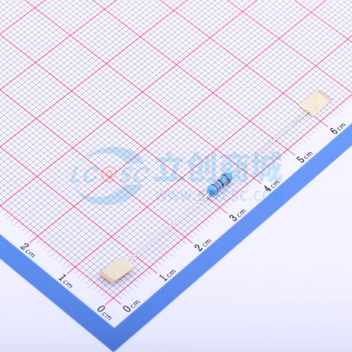 点击查看大图 MF1/4W-27Ω±1%-ST52实物图