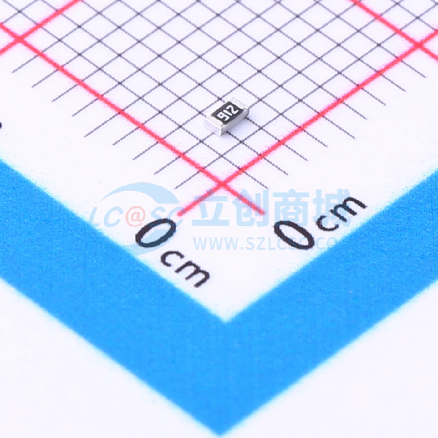 点击查看大图 FRC0603J912 TS实物图