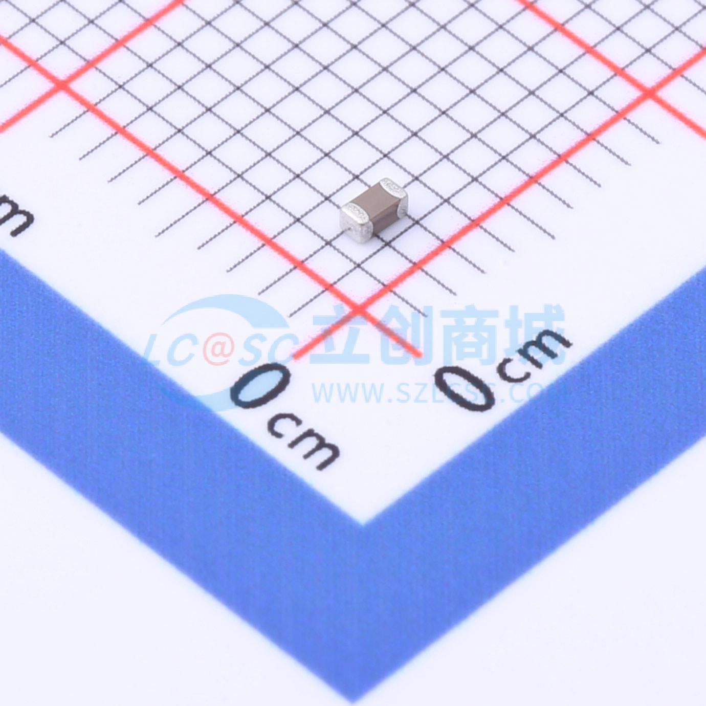 点击查看大图 0603X105M100NT实物图