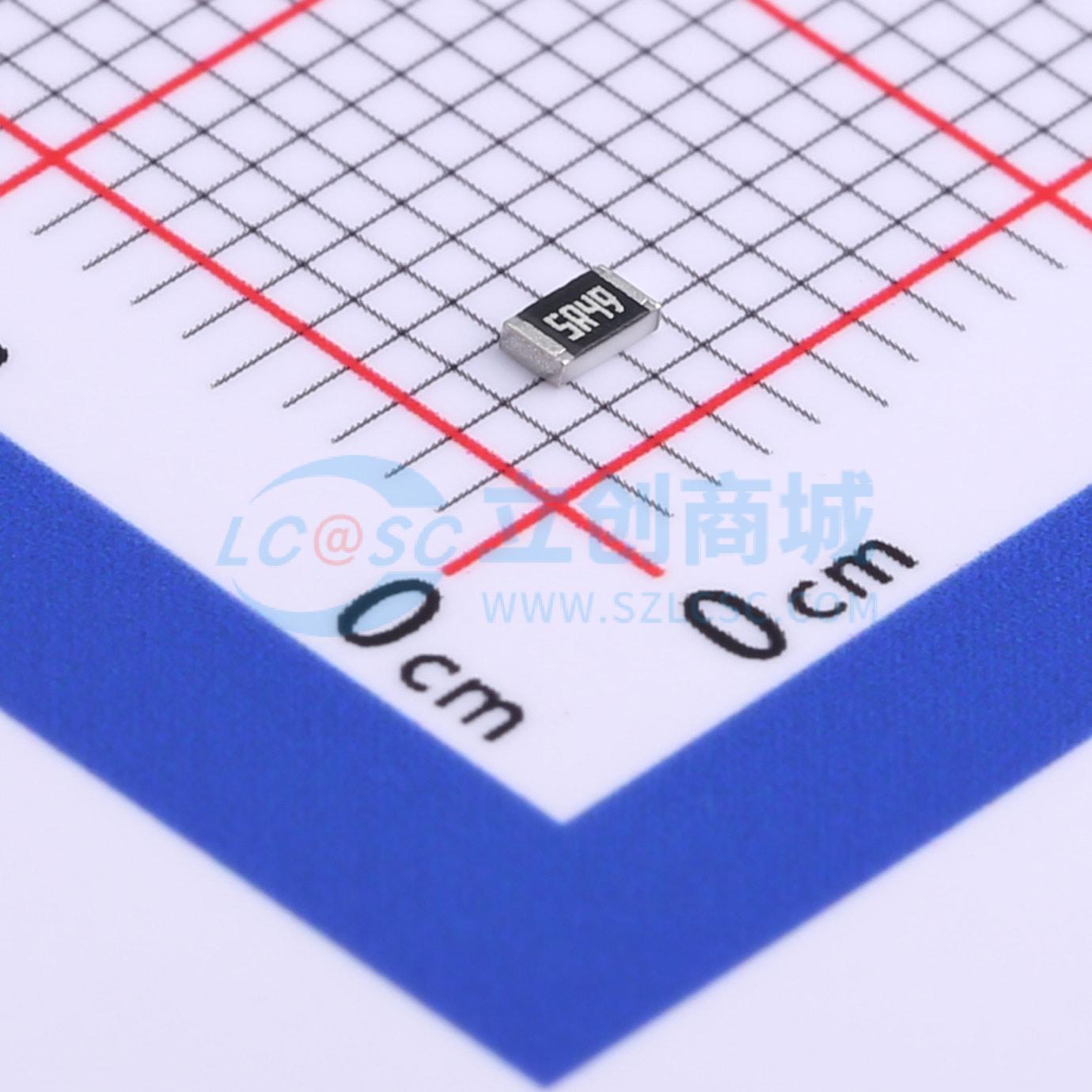 点击查看大图 RC0805FR-075R49L实物图
