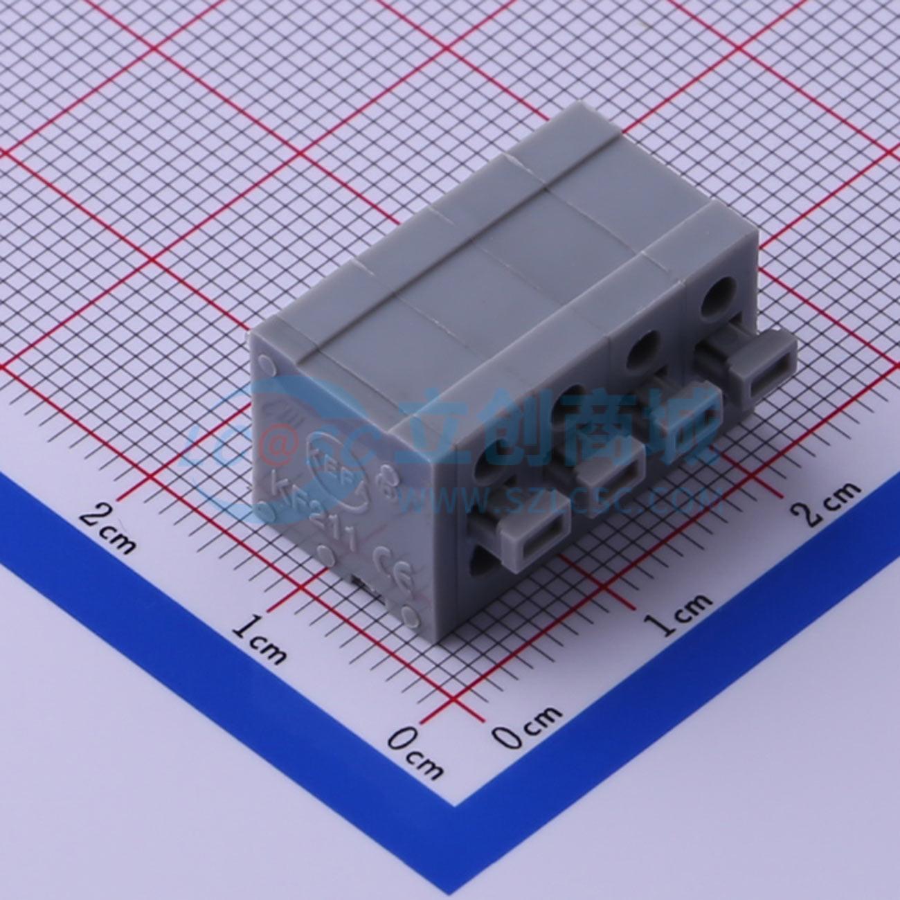 点击查看大图 KF211V-5.0-4P实物图