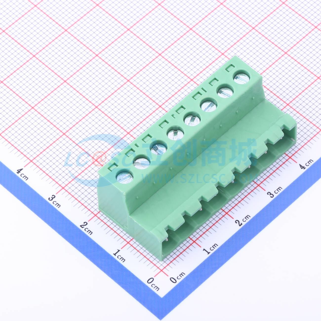 DB2EKR-5.08-8P-GN-S实物图