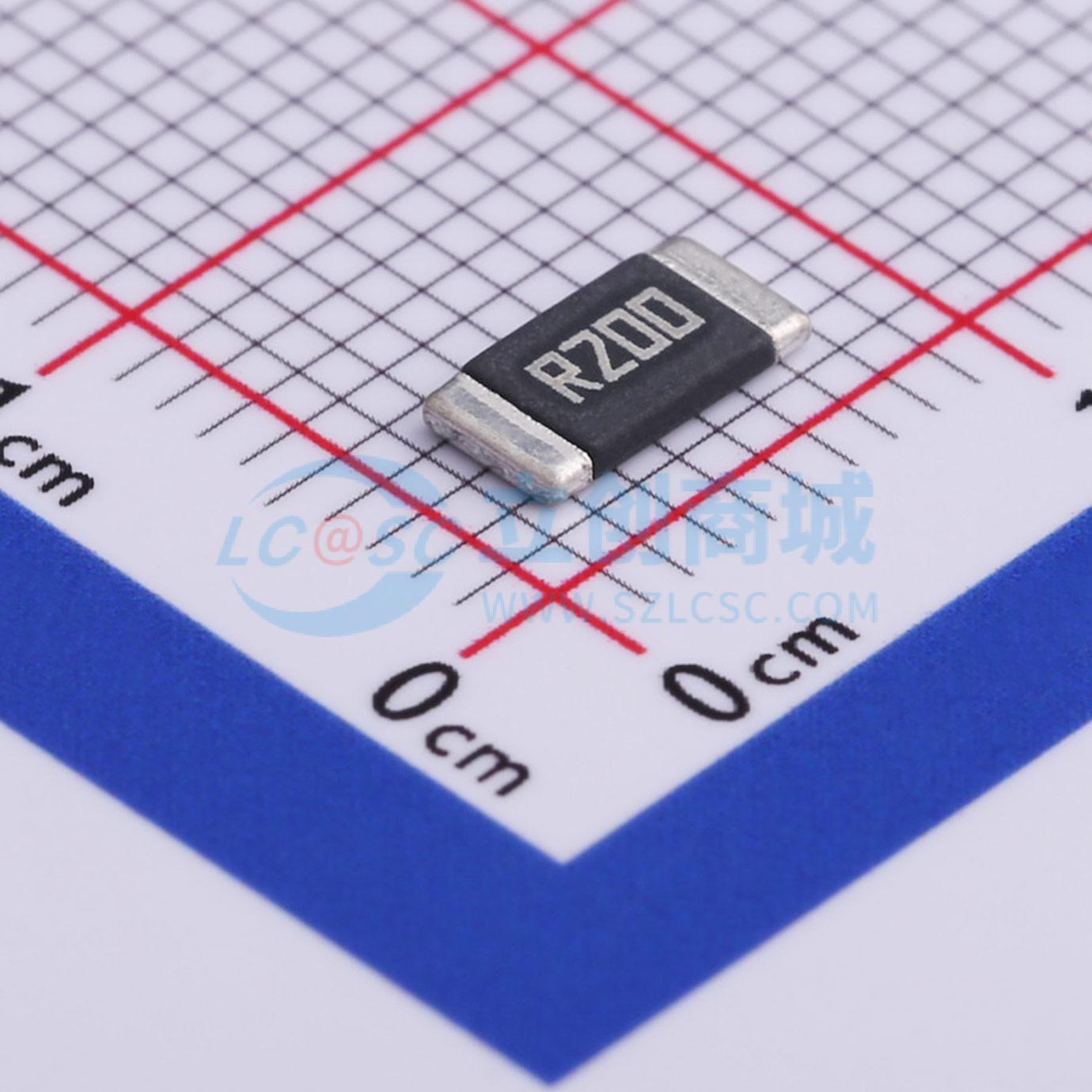 点击查看大图 HoLR2512-200mR-1%-75ppm实物图