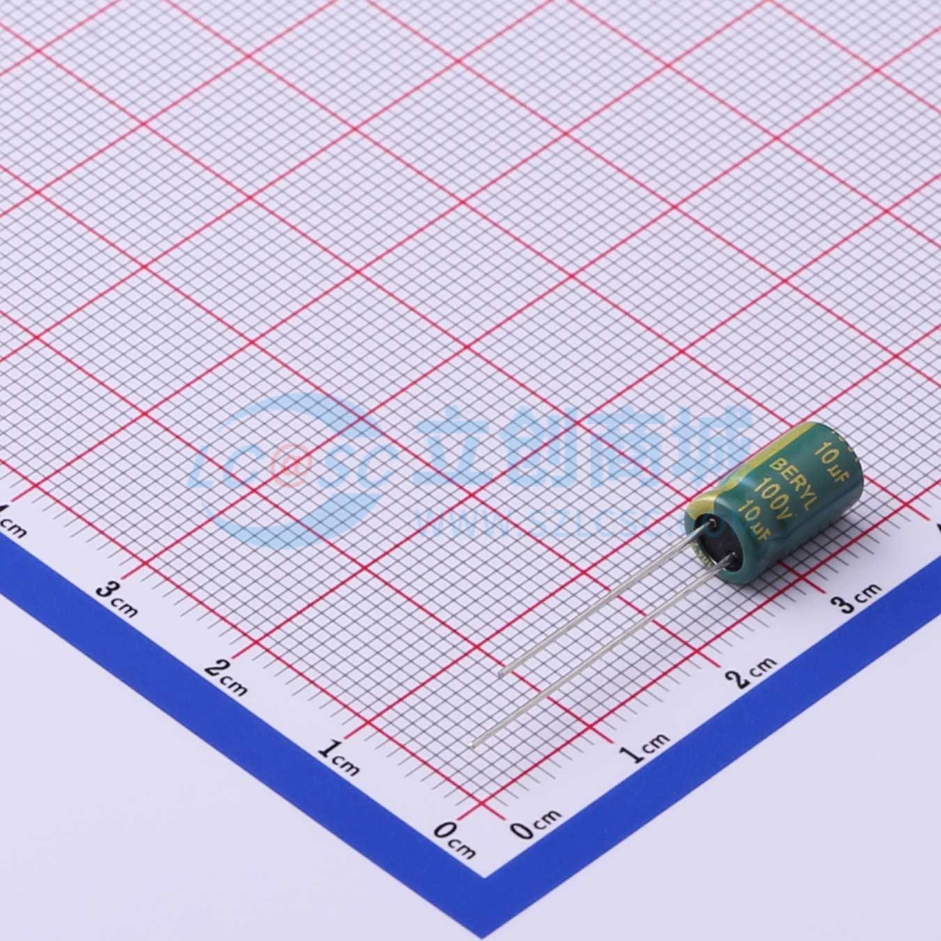 RC100M100LO6.3*11TH-2A1Et实物图