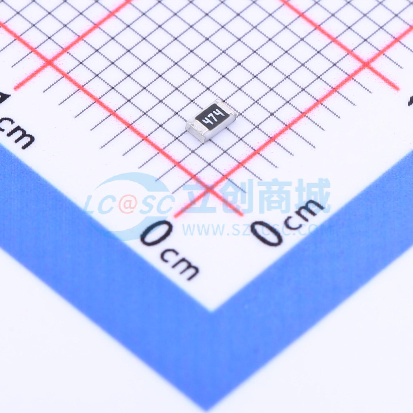 点击查看大图 FRC0805J474TS实物图