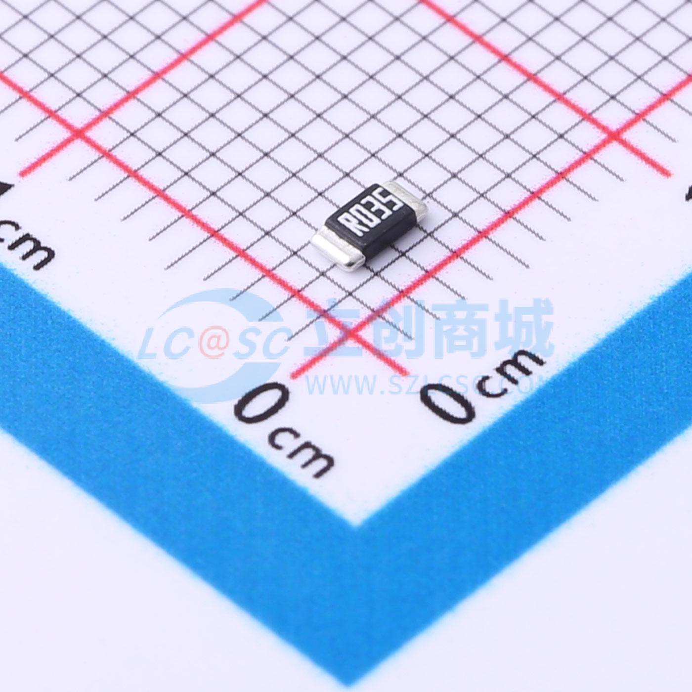 点击查看大图 HoJLR1206-1W-35mR-1%实物图