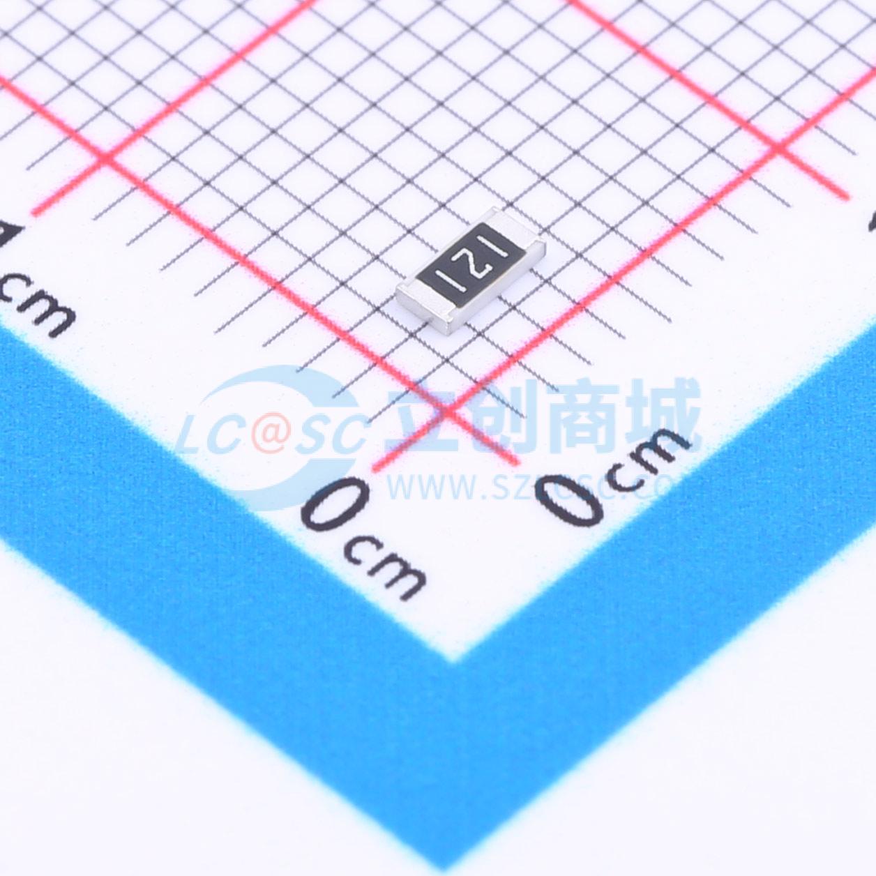 点击查看大图 FRC1206J121 TS实物图